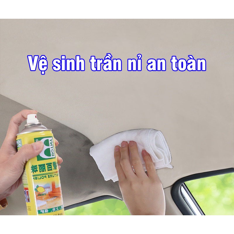 Chai xịt bọt vệ sinh nội thất ô tô Furniture Polish Botny B-1126 dung tích 450ml -TC AUTO