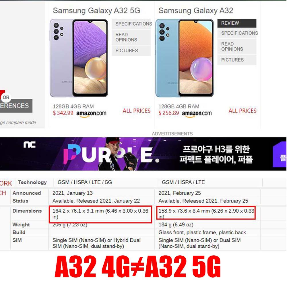 Ốp Điện Thoại Acrylic Nhám Trong Suốt Chống Sốc Màu Sắc Ngọt Ngào Cho Samsung A42 A32 4G A52 A72 5G | BigBuy360 - bigbuy360.vn