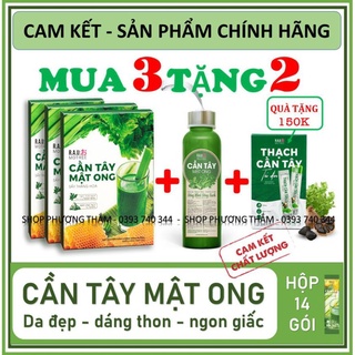 Cần tây mật ong, Cần Tây Mật Ong Motree, hộp 14 gói giảm cân hiệu quả, thanh lọc cơ thể, Da Sáng Dáng Xinh