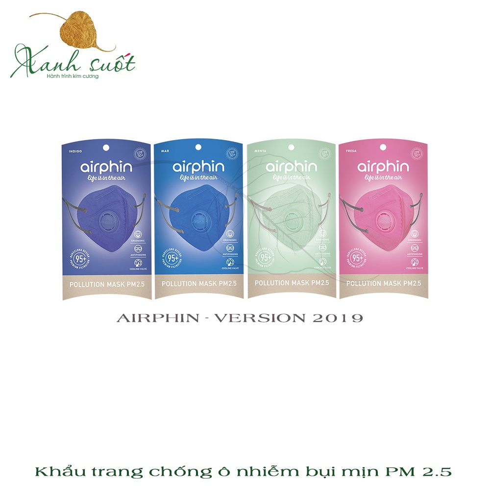 Khẩu trang Người lớn Van 1 Chiều- Không Mờ Kinh, Lọc Bụi Mịn, Giặt Được, Thời Trang
