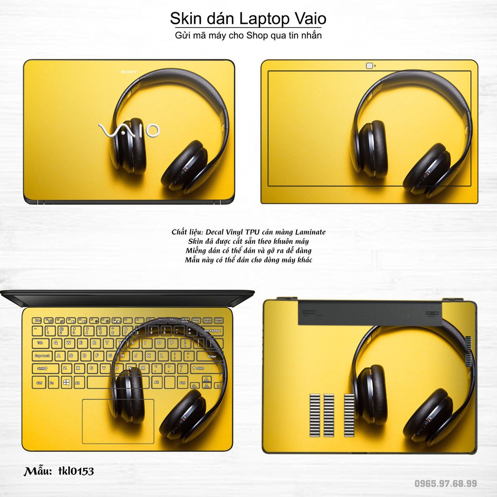 Skin dán Laptop Sony Vaio in hình thiết kế _nhiều mẫu 5 (inbox mã máy cho Shop)