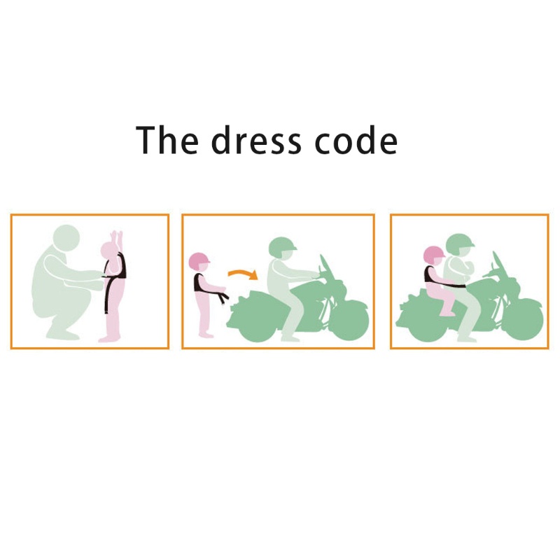 Dây Đai An Toàn Phản Quang Gắn Yên Sau Xe Máy Cho Bé