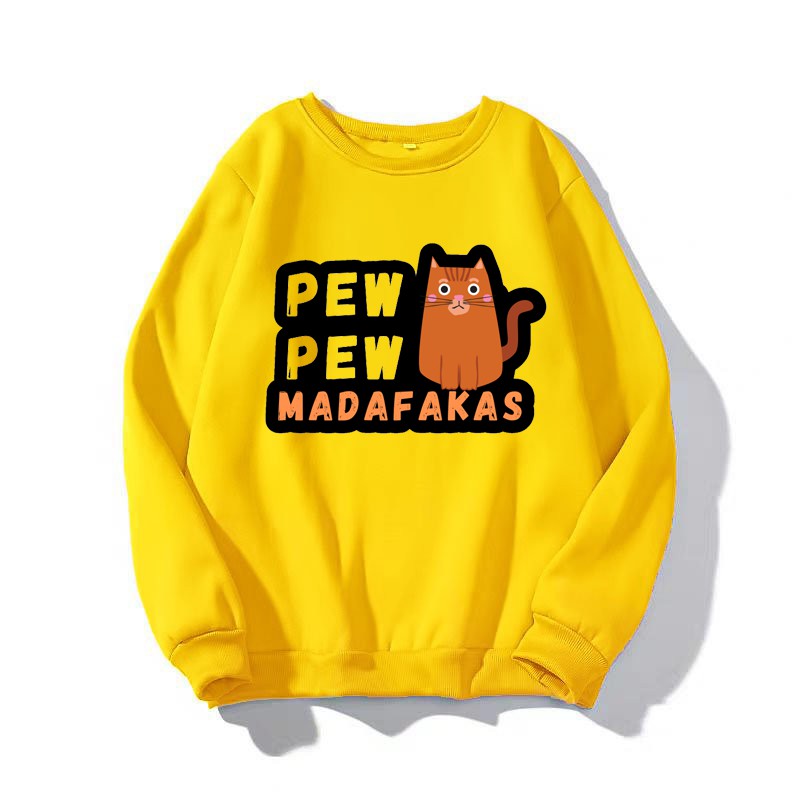 ÁO SWEATER UNISEX IN PEW PEW 2 (NHIỀU MÀU)
