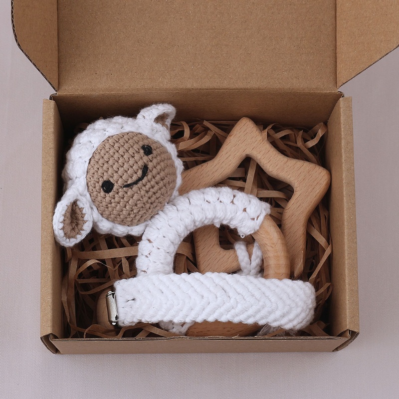 1 Bộ Giá Đỡ Núm Vú Giả Hình Ngôi Sao / Dây Xích Kẹp Núm Vú Giả DIY Cho Bé Sơ Sinh Mọc R