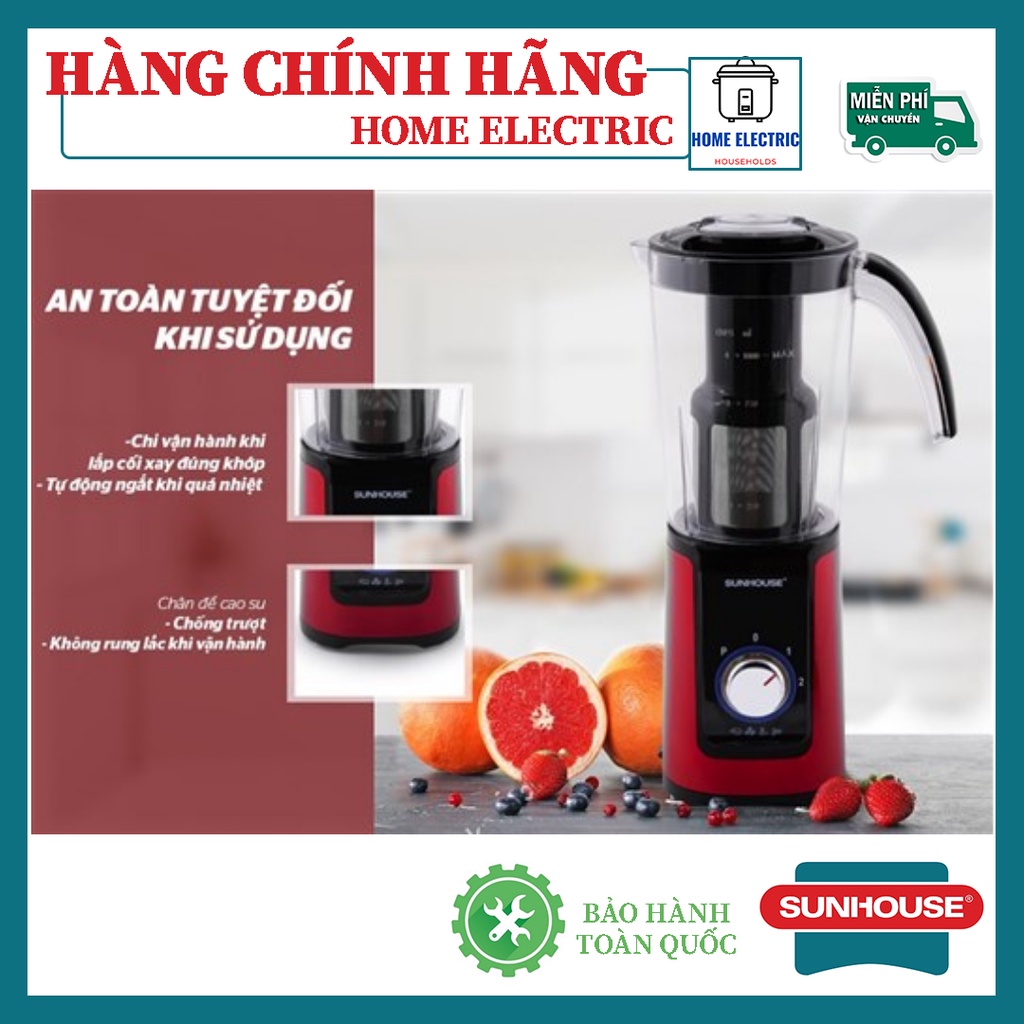 MÁY XAY SINH TỐ ĐA NĂNG SUNHOUSE SHD5322 HÀNG CHÍNH HÃNG BẢO HÀNH TOÀN QUỐC 12 THÁNG