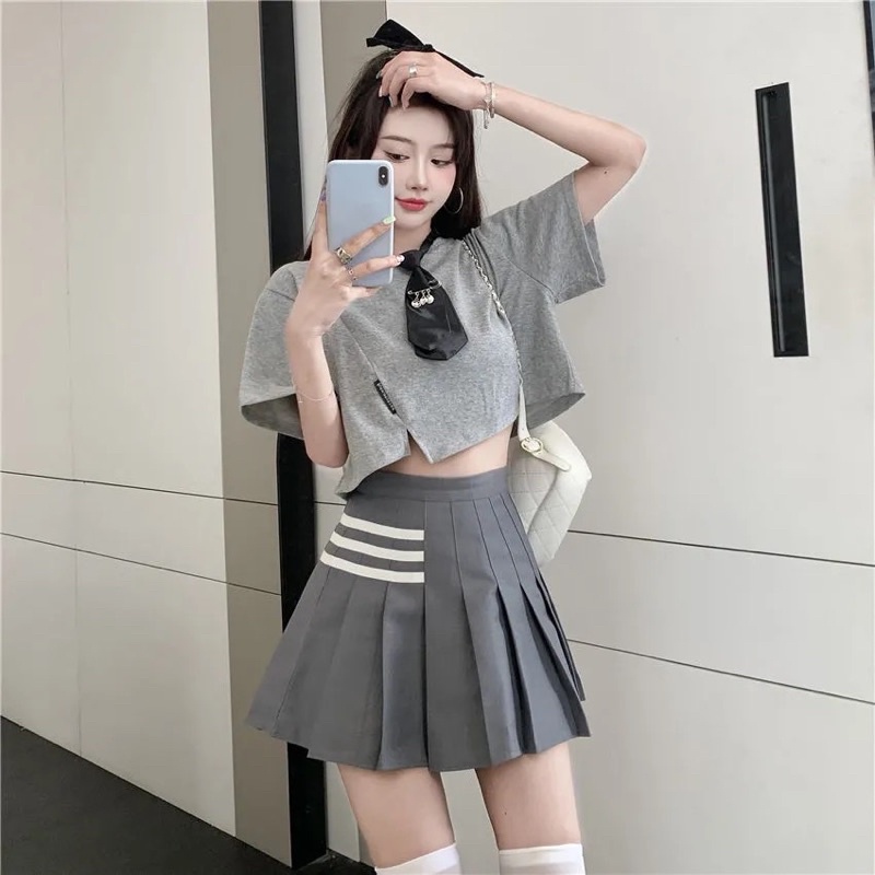 Chân váy xếp ly chân váy Thome Browne 3 màu
