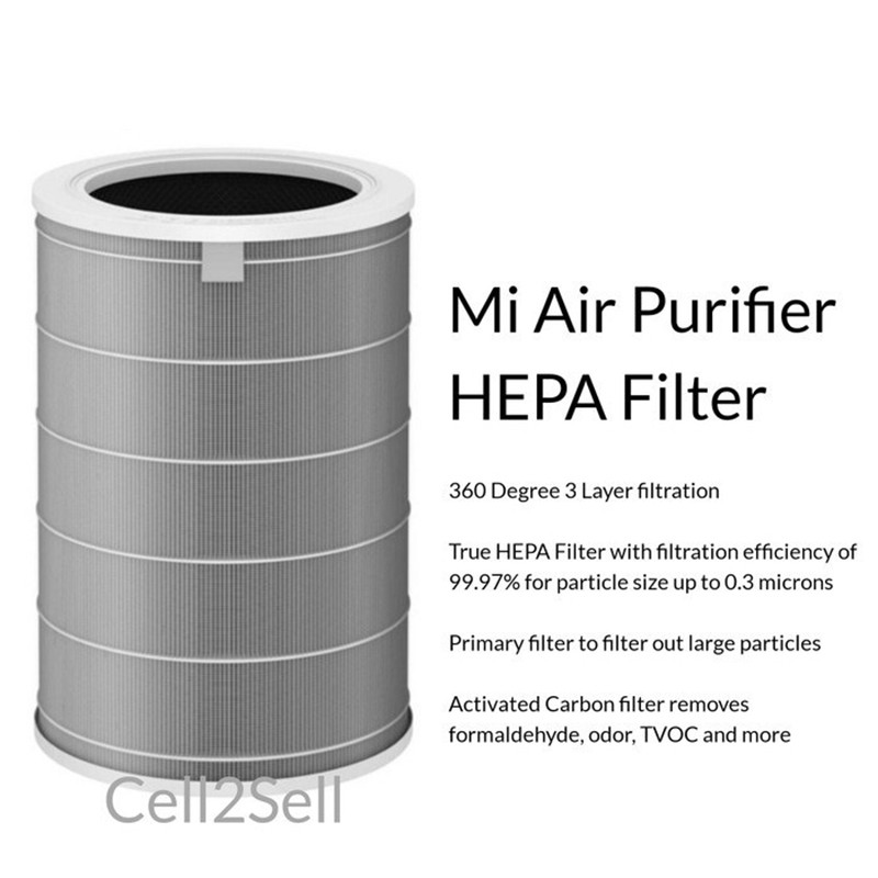 Lõi Lọc Không Khí Xiaomi HEPA Mi Air Purifier Filter-Tương thích với: Máy lọc không khí 2, 2S, 2H, 2C, 3, 3C, 3H, Pro