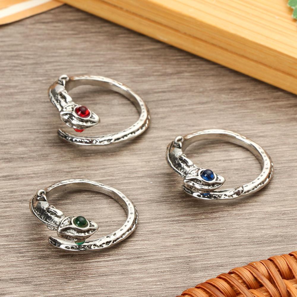 Nhẫn Hình Tắc Kè Hoa Phong Cách Retro Cá Tính