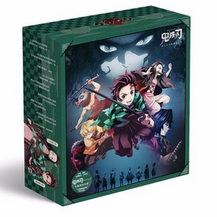 Hộp quà tặng Kimetsu No Yaiba Thanh gươm diệt quỷ anime có bookmark postcard huy hiệu ảnh dán ảnh thẻ poster gift