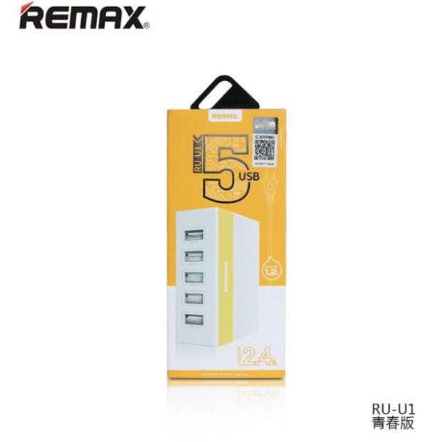 Củ sạc 5 cổng USB RU-U1 chuẩn hãng REMAX[RẺ VÔ ĐỊCH]