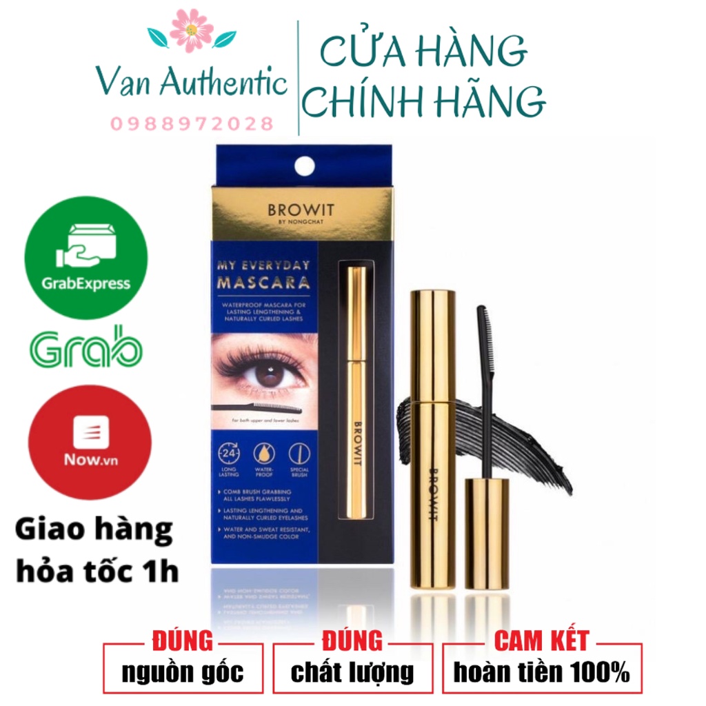 Mascara Browit By Nongchat My Everyday Dài Mi Chống Thấm Nước 5.5g