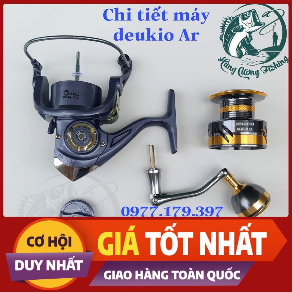 Máy Câu Cá Deukio AR Độ Núm Tròn _Full Kim Loại_ Cực Chất,Siêu Khỏe - Đồ câu uy tín số 1