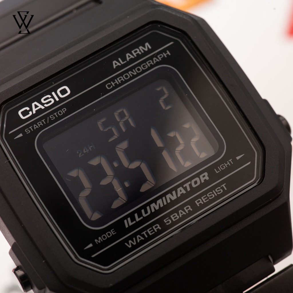Đồng Hồ Điện Tử Nam Casio WATCHSTORE B650WB-1BDF Thiết Kế Mặt Kính 41mm, Vỏ Nhựa, Dây Kim Loại Chắc Chắn