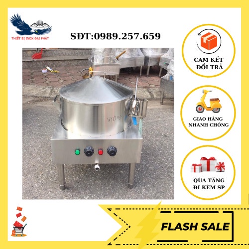 Nồi tráng bánh cuốn, 45cm tiết kiệm điện không han gỉ, nồi làm bánh cuốn 3 lớp bảo hành 12 tháng