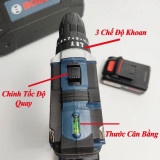 Máy khoan pin , máy bắn vít BOSCH 36v bắn vít, khoan gỗ, sắt, siết bulong. tặng bộ phụ kiện 24 chi tiết
