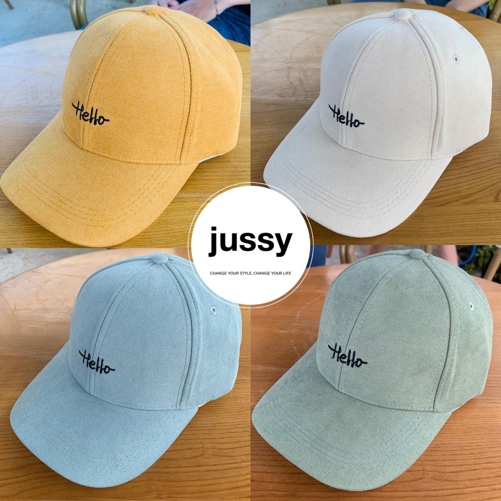 Mũ Lưỡi Trai Nhung Hello Nón Lưỡi Trai Nam Nữ Jussy Fashion Chất Vải Nhung Mịn Nhiều Màu Đẹp Phong Cách Nón Unisex