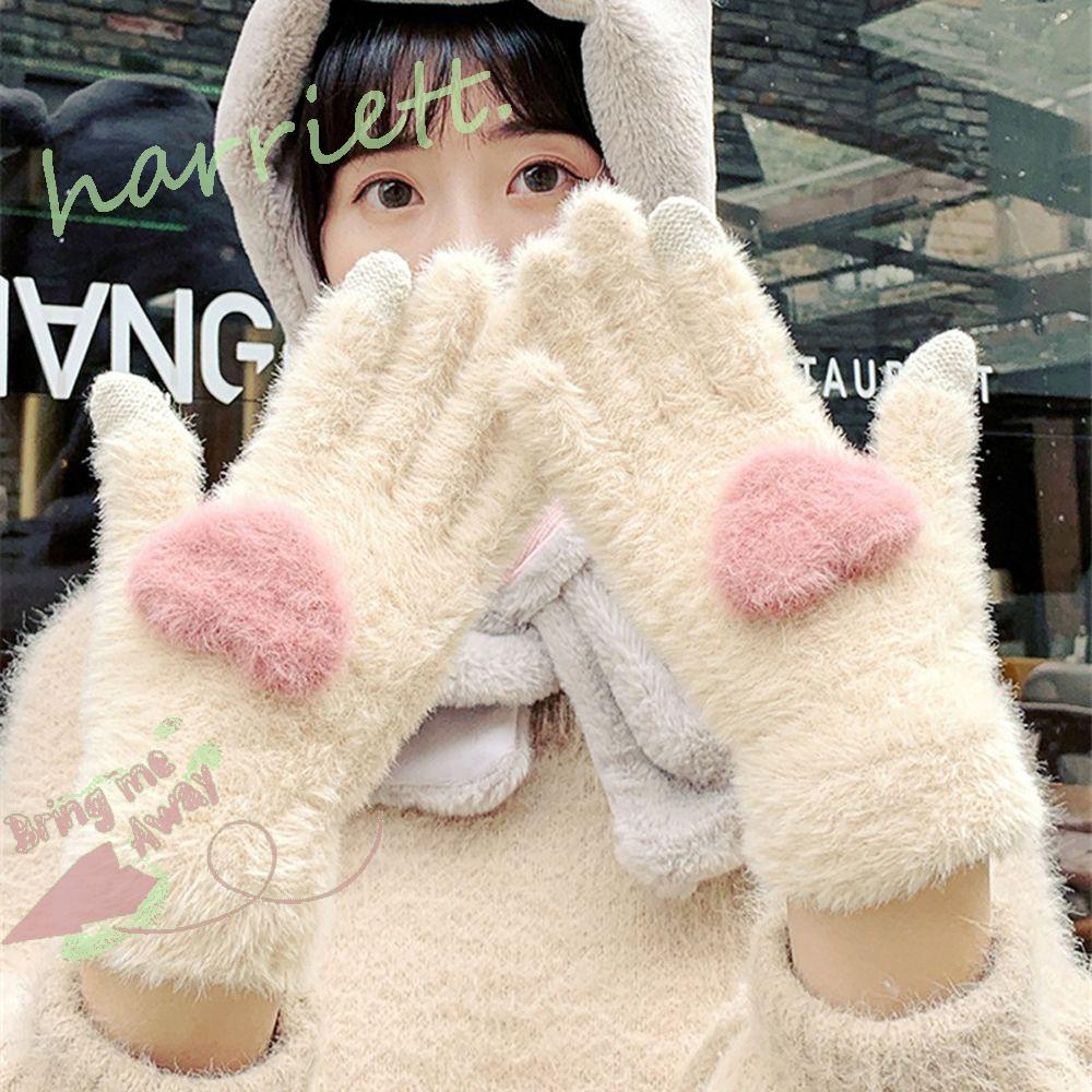 Găng Tay Giữ Ấm Màu Sắc Xinh Xắn Cho Nữ