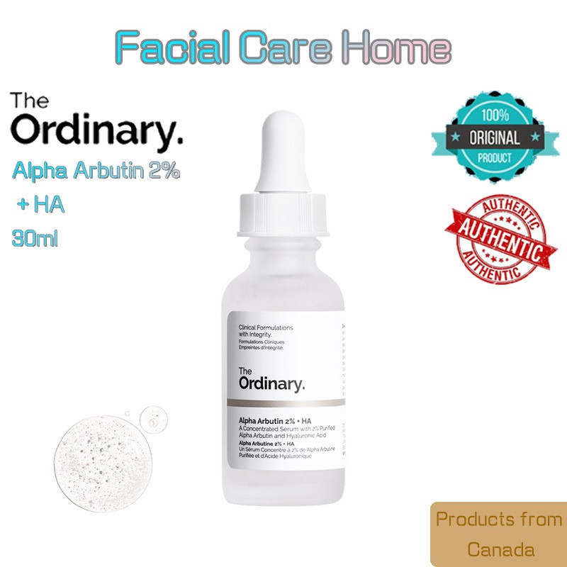 Tinh Chất Dưỡng Trắng và Sáng Da Alpha Arbutin 2% + HA The Ordinary 30ML