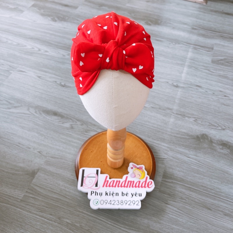 turban vải cho bé yêu ( nón sơ sinh 4-7kg)