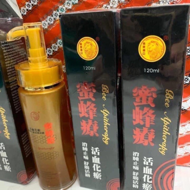 DẦU NỌC ONG SƯ TỬ ĐỎ BEE APITHERAPY 120ml SINGAPORE có quà tặng