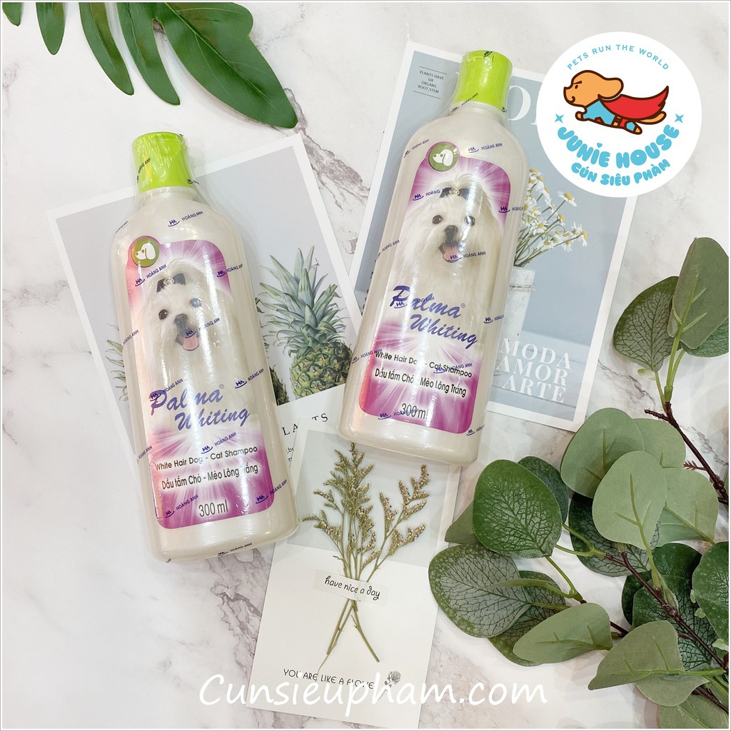 Sữa tắm Palma Whiting cho chó mèo lông trắng 300ml