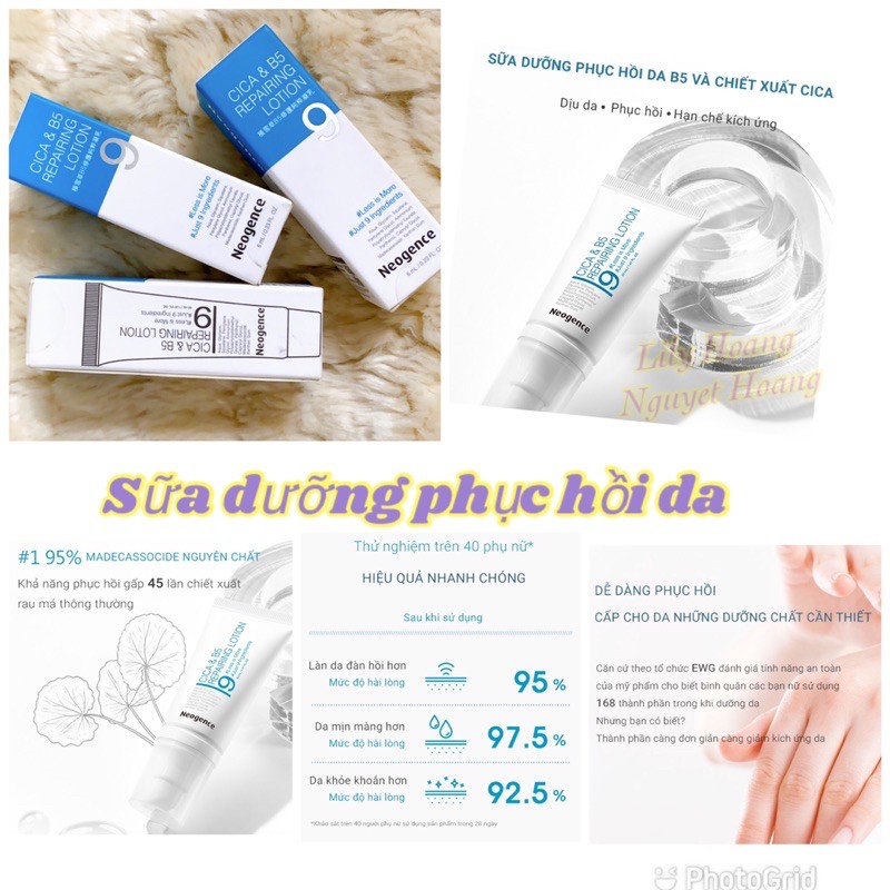 Sữa dưỡng phục hồi tái tạo da B5 Neogence