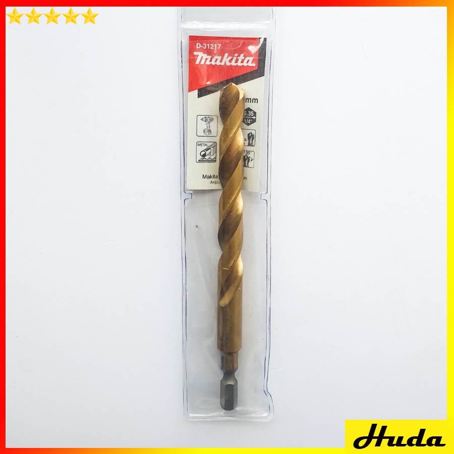 Mũi khoan sắt phủ Titan từ 8mm-12mm chân lục giác NZ Makita