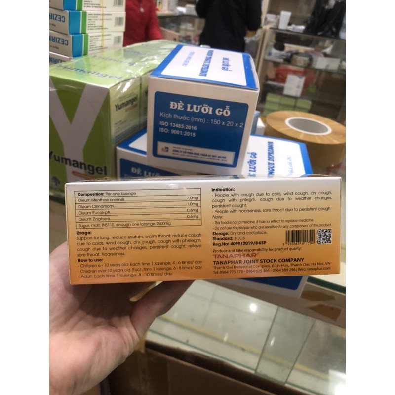 Kẹo ngậm ho streptana hộp 100v