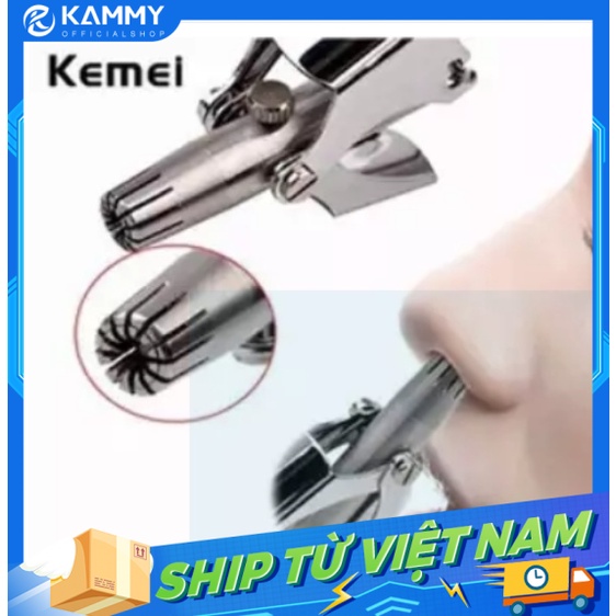 Máy tỉa lông mũi bằng thép không gỉ có thể giặt được Unisex