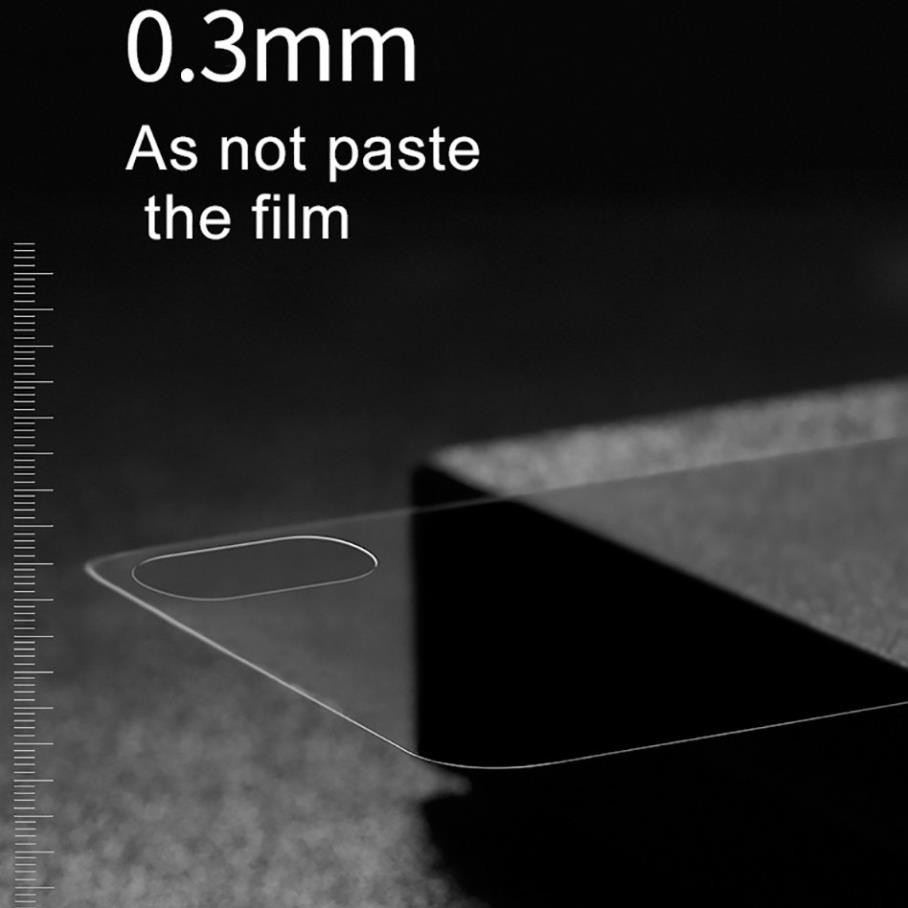 Miếng dán kính cường lực mặt sau lưng cho iPhone XS MAX hiệu BASEUS (mỏng 0.3mm, Full Glass, Full HD, Phủ Nano)