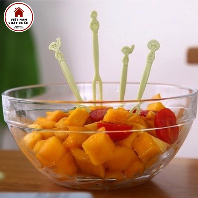 Dĩa Ăn Hoa Quả, Trái Cây, Bánh Kẹo Bằng Nhựa Tiện Gọn Bộ 50 Cái