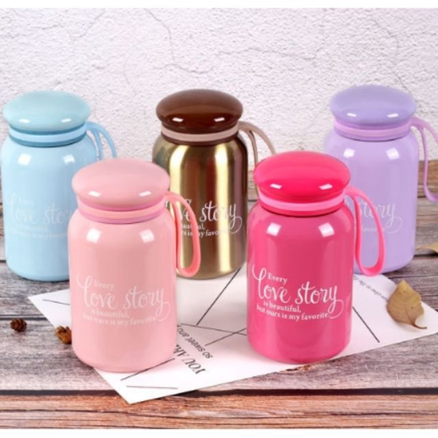 BÌNH GIỮ NHIỆT MINI XÁCH TAY PHONG CÁCH NHẬT