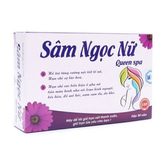 Viên uống nội tiết sâm tố nữ mầm đậu nành - sâm ngọc nữ queen spa -tăng nội tiết tố nữ ,đẹp da ,mờ nám