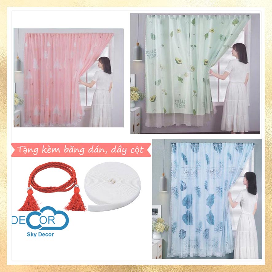 Màn cửa sổ, rèm che chống nắng Sky Decor - Trang trí nội thất nhà cửa, phòng ngủ, phong cách hiện đại trẻ trung