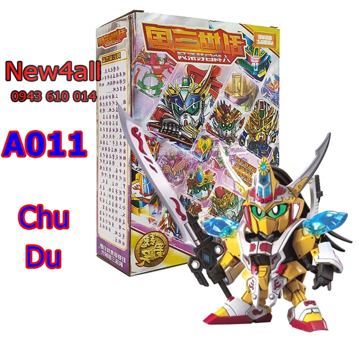 [Gundam Tam Quốc] Đồ chơi lắp ráp sd Gundam tướng Chu Du A011 - mô hình lắp ghép gundam cho bé trên 8 tuổi - New4all