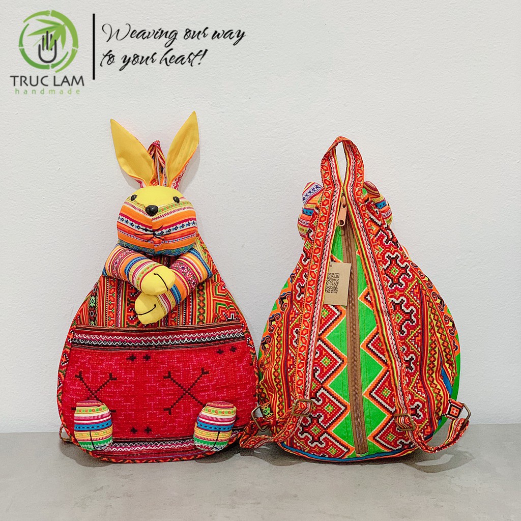 Balo Thổ Cẩm Cho Bé – Trúc Lâm Handmade