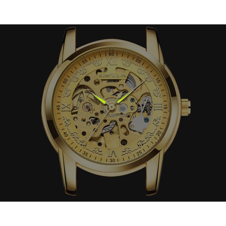 Đồng hồ cơ nam chính hãng tự động automatic cao cấp dây thép không gỉ KIMSDUN K-1971A