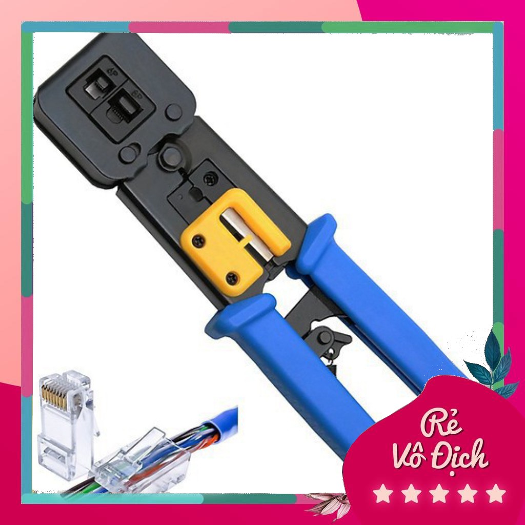 [BLcomputer] Kìm bấm mạng xuyên thấu cao cấp Tool Tặng kèm 5 đầu mạng nhựa j45