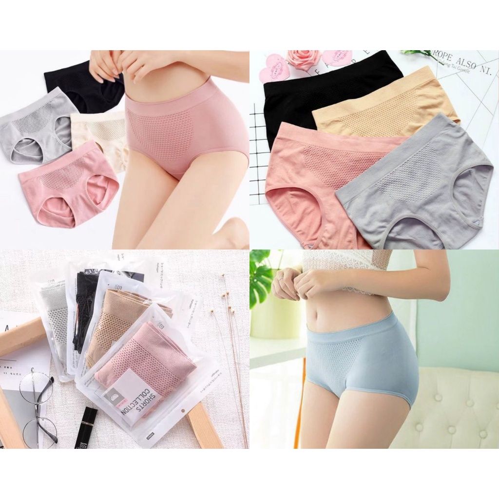 Quần Lót cạp thấp Thông Hơi Nâng Mông Kháng Khuẩn Có Túi Zip