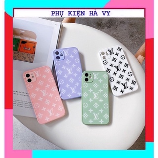 Ốp lưng kính hình lv cạnh vuông giả lp13 6 6s 6plus 6splus 7 8 X Xs Xr Xsmax 11 11pro 11proma/12/13promax