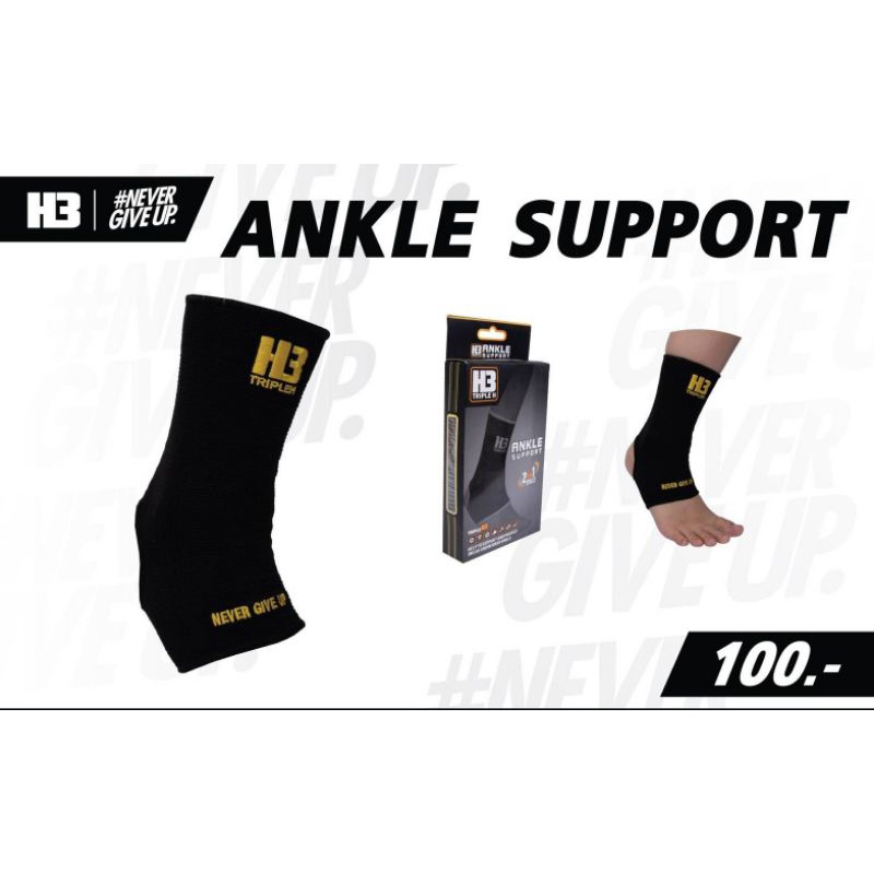 H3 Sport (H3 Sport) Góc H3 Hỗ Trợ Mắt Cá Chân 1 Gói 1 Mặt Đen Freesize Kích Thước
