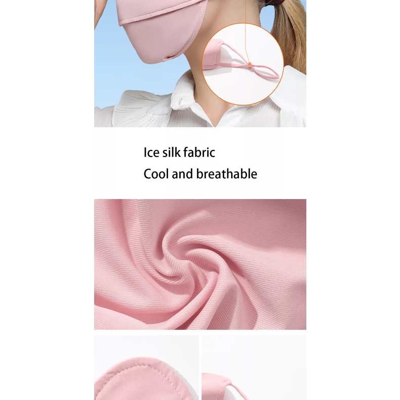 Khẩu Trang Vải Chống Nắng tia UV UPF 50+ Unisex Nam Nữ Đều thích hợp, Sang Chảnh Thoáng Mát Dễ Phối Đồ