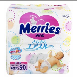Bỉm merries dán/quần size s82, ss90, m58, l54, xl44 hàng nhập khẩu chính hãng