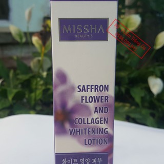 [Hoàn Tiền Nếu Không Hợp] Dưỡng Thể Trắng Da  MISSHA - Tinh Chất Hoa Nghệ Tây Và Collagen (Saffron - Collagen)