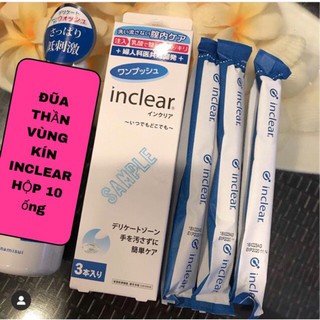 ĐŨA THẦN INCLEAR SE KHÍT VÙNG KÍN - hộp 10 cây