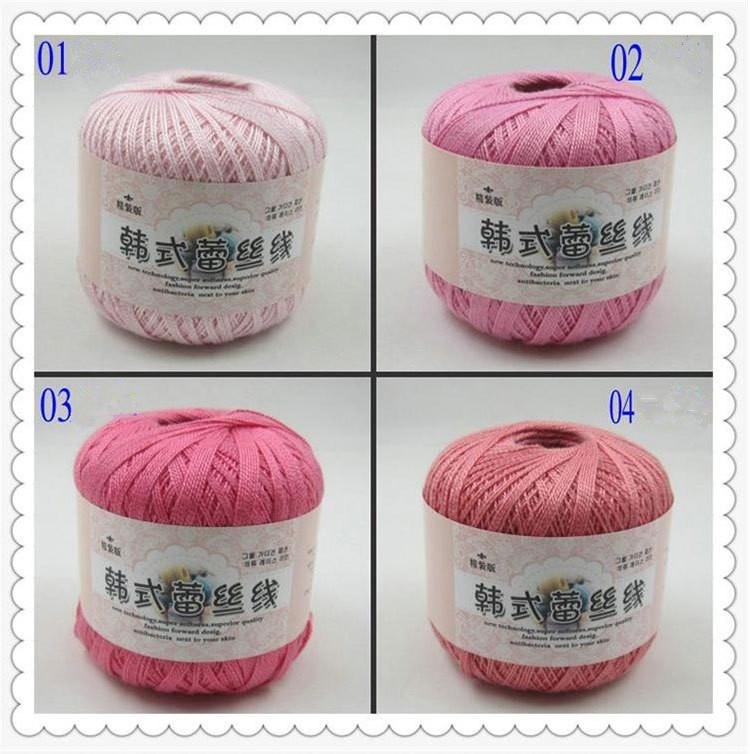 Cuộn Len Đan Sợi Móc Nhiều Màu 50g