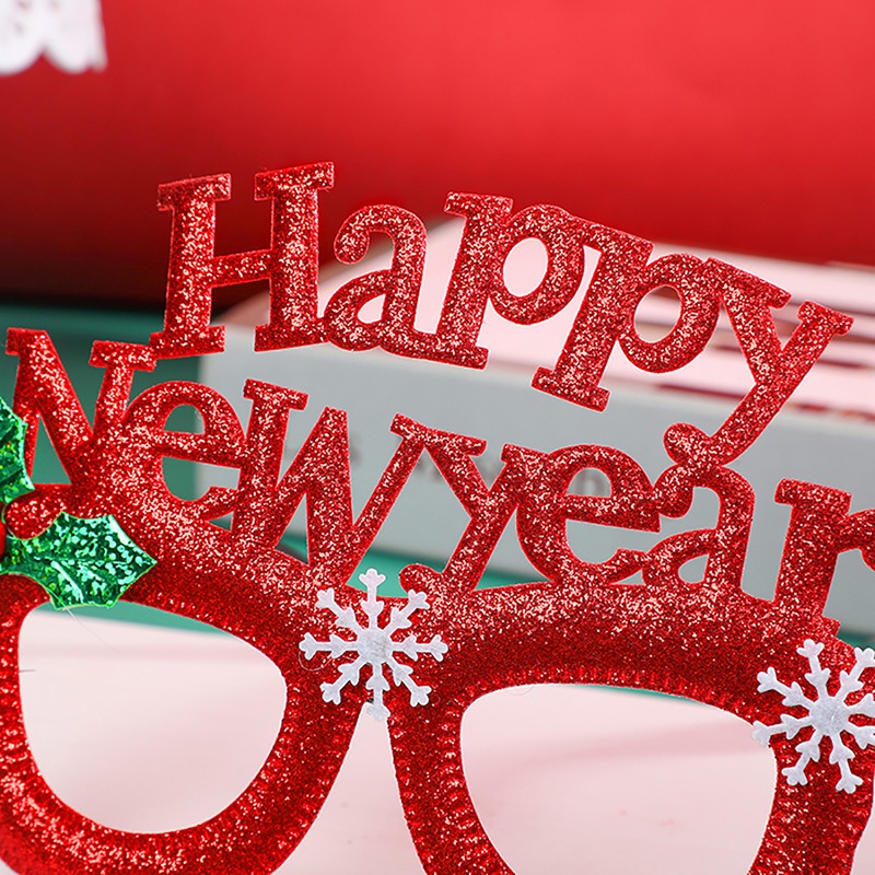 Christmas Glasses Frame Eyeglasses Cute Xmas Glasses Party Costume New Year Gift XWNYDER