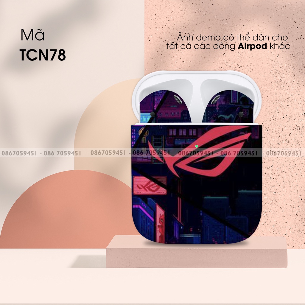 Dán Skin Airpods 1/2/3/Pro AIRPODS In Hình Công Nghệ Bộ 16 - Chống Nước, Chống bẩn, Cắt Sẵn Khuôn