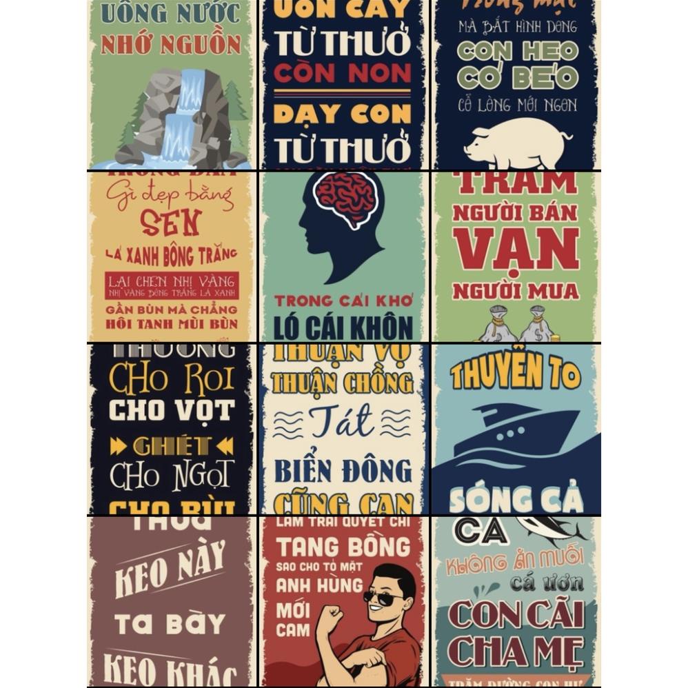 DECAL POSTER DÁN TƯỜNG TRANG TRÍ CỬA HÀNG/CAFE CỔ ĐIỂN VINTAGE (P7)