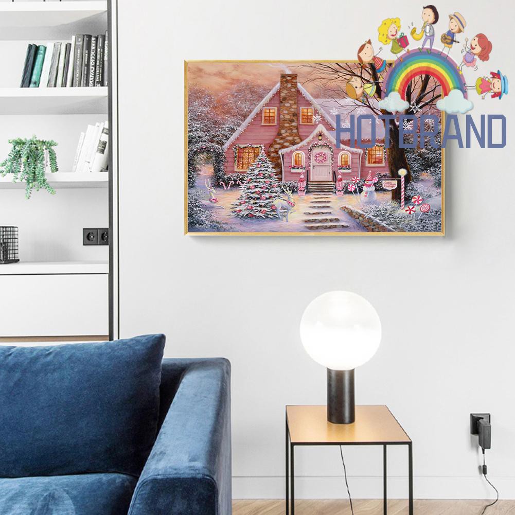 Bộ Tranh Đính Đá Tự Làm Họa Tiết Giáng Sinh Độc Đáo